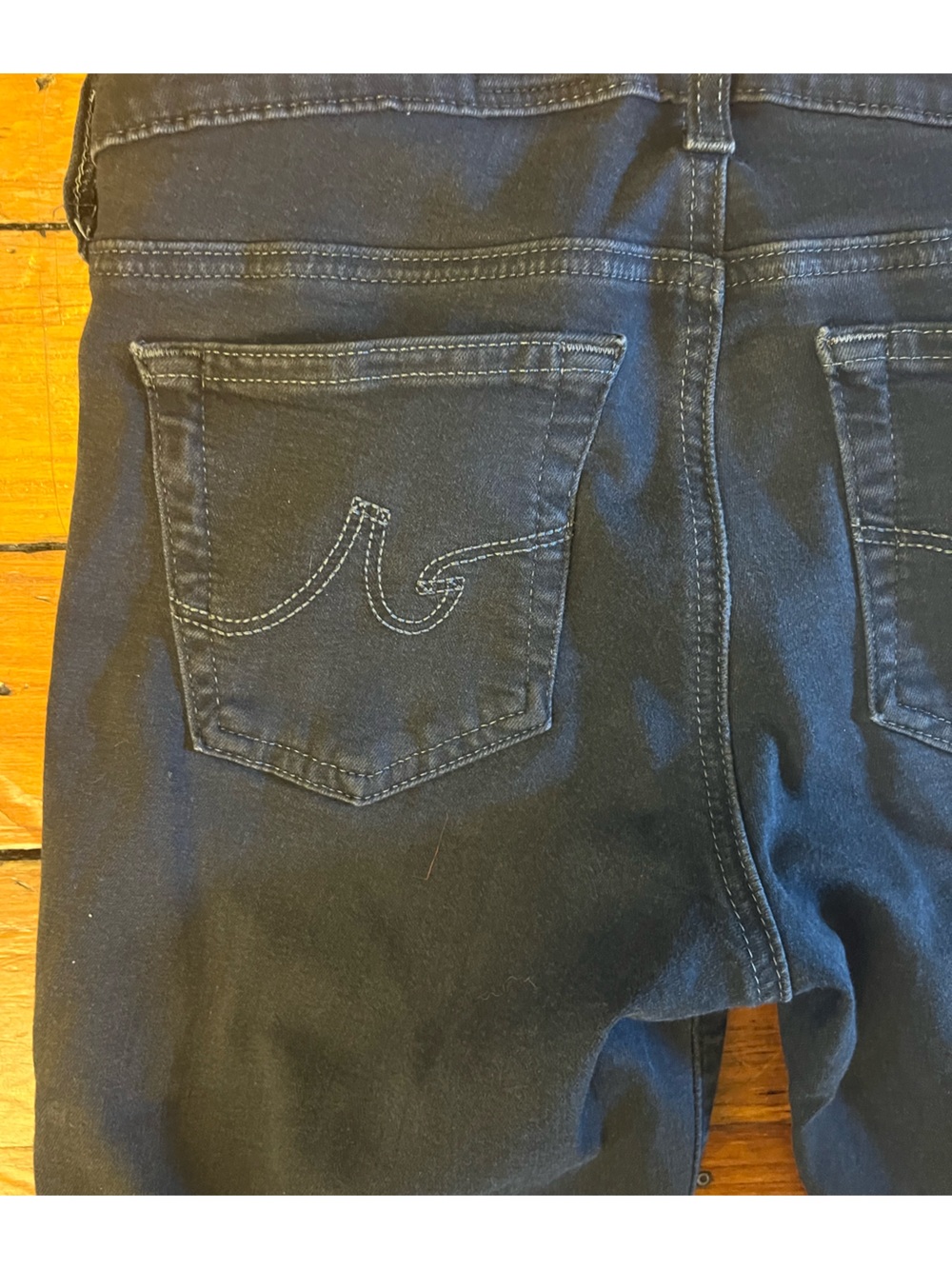 Adriano Goldschmied AG The Stilt Cigarette Leg Jeans Faded Black Wash Size 27R - Picture 13 of 13